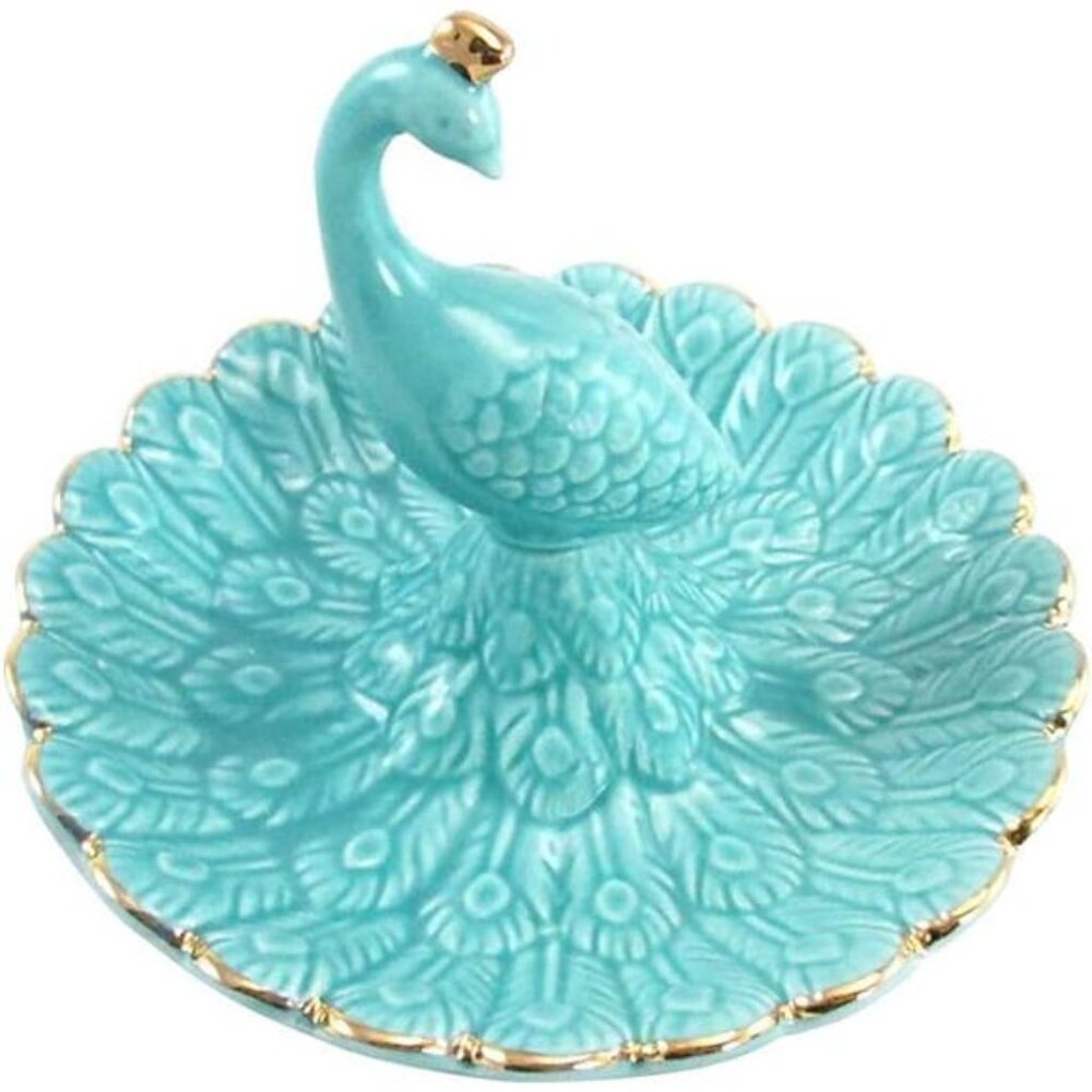 Animal Ceramic Jewelry Tray Ring Holder Trinket Dish Necklace Earrings Rings - Picture 3 of 5